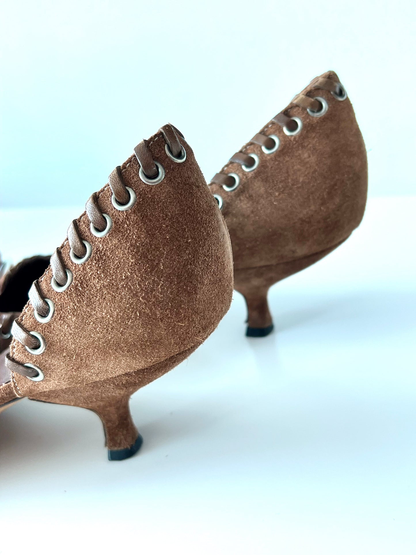 Brown Suede Prada Kitten Heels (SOLD)