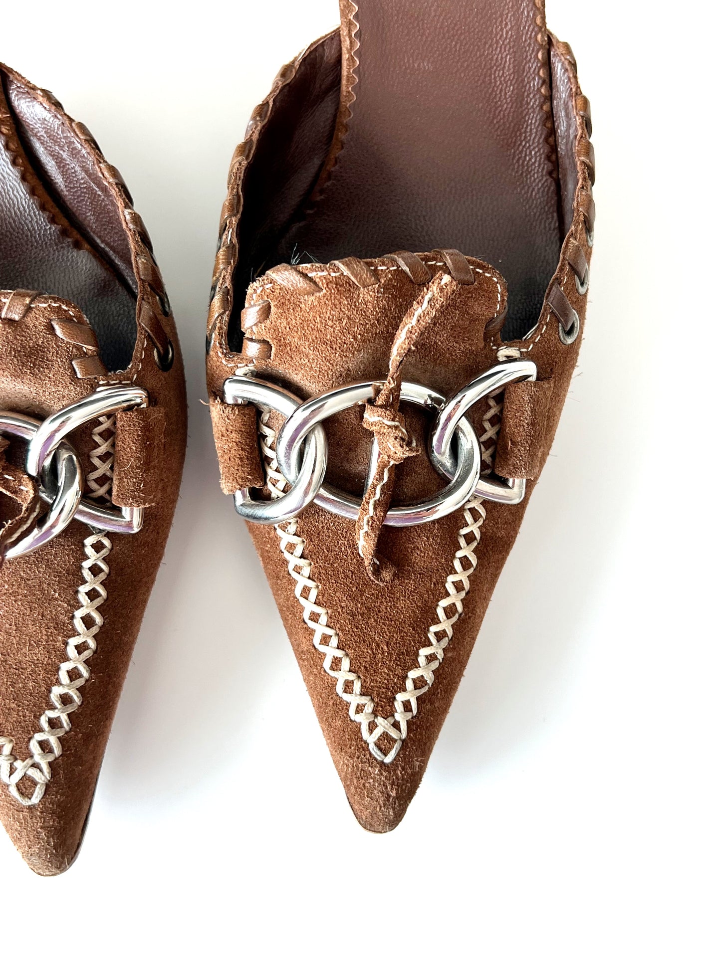 Brown Suede Prada Kitten Heels (SOLD)