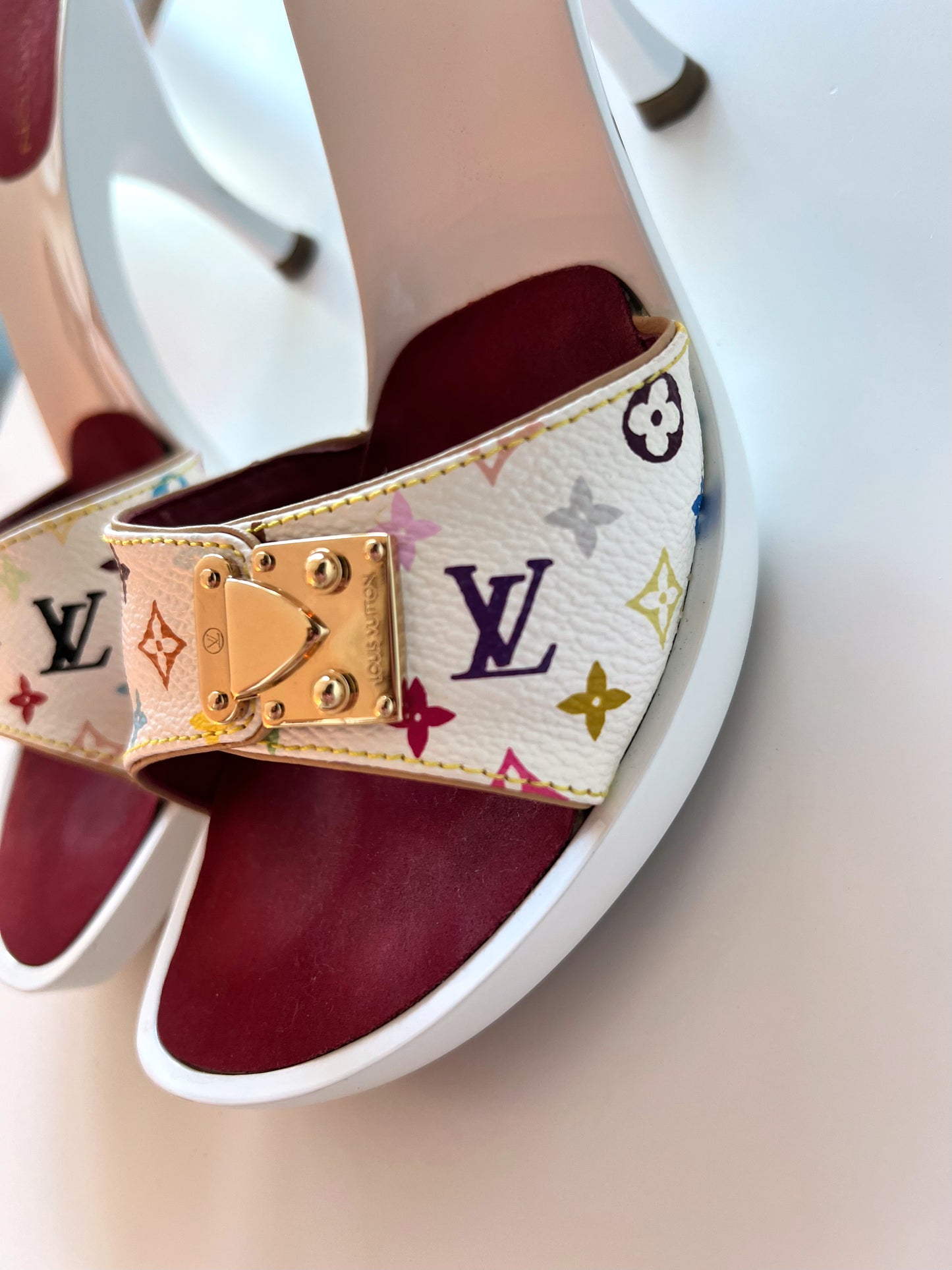 Louis Vuitton Multi-Color Mules (35)