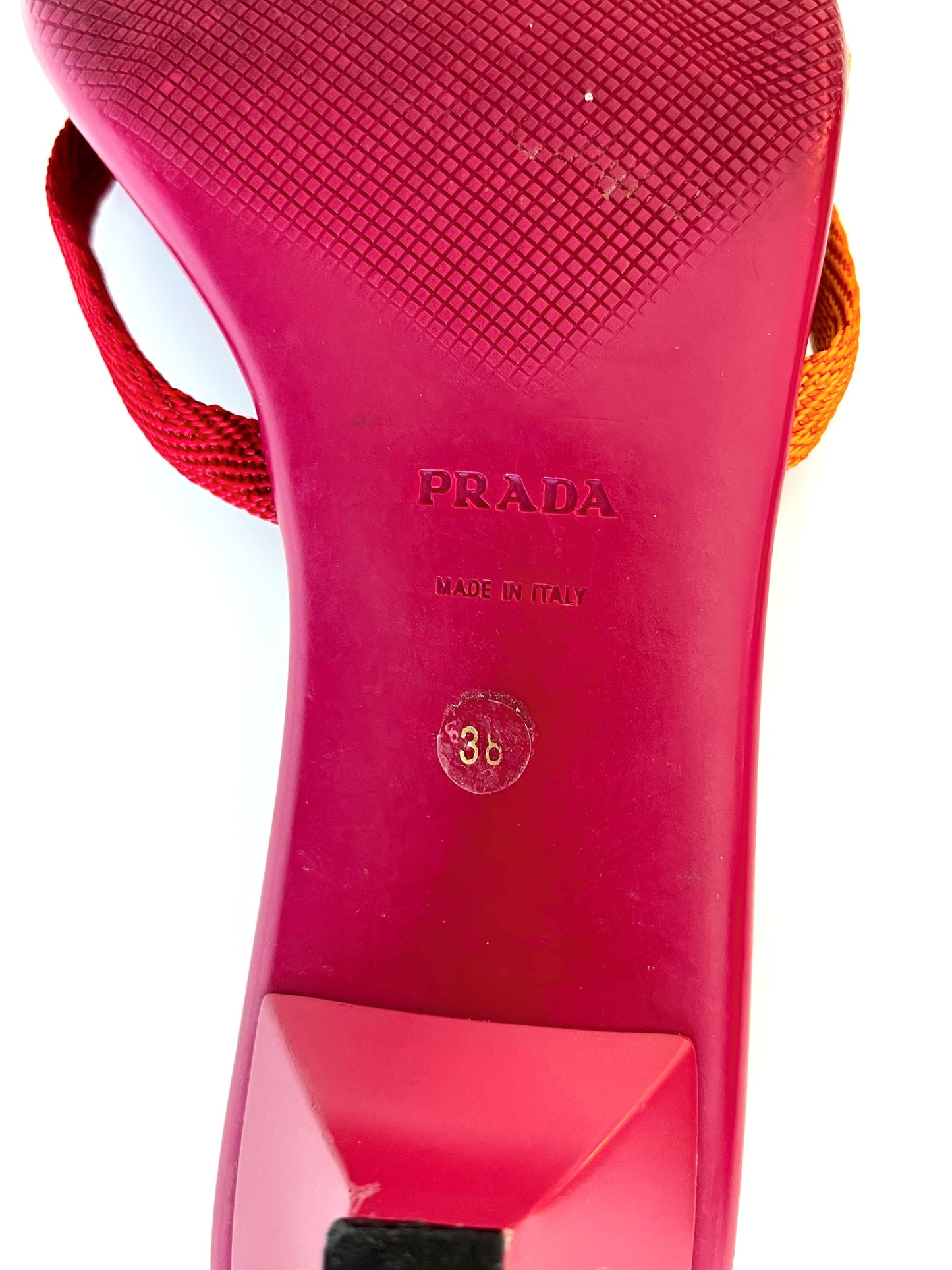 Red Prada Kitten Heel Mules (SOLD)