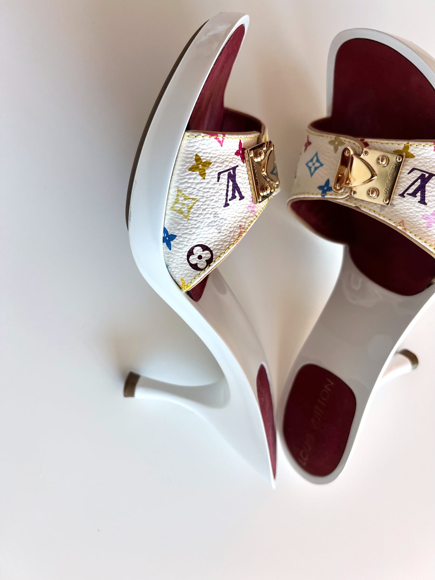 Louis Vuitton Multi-Color Mules (35)
