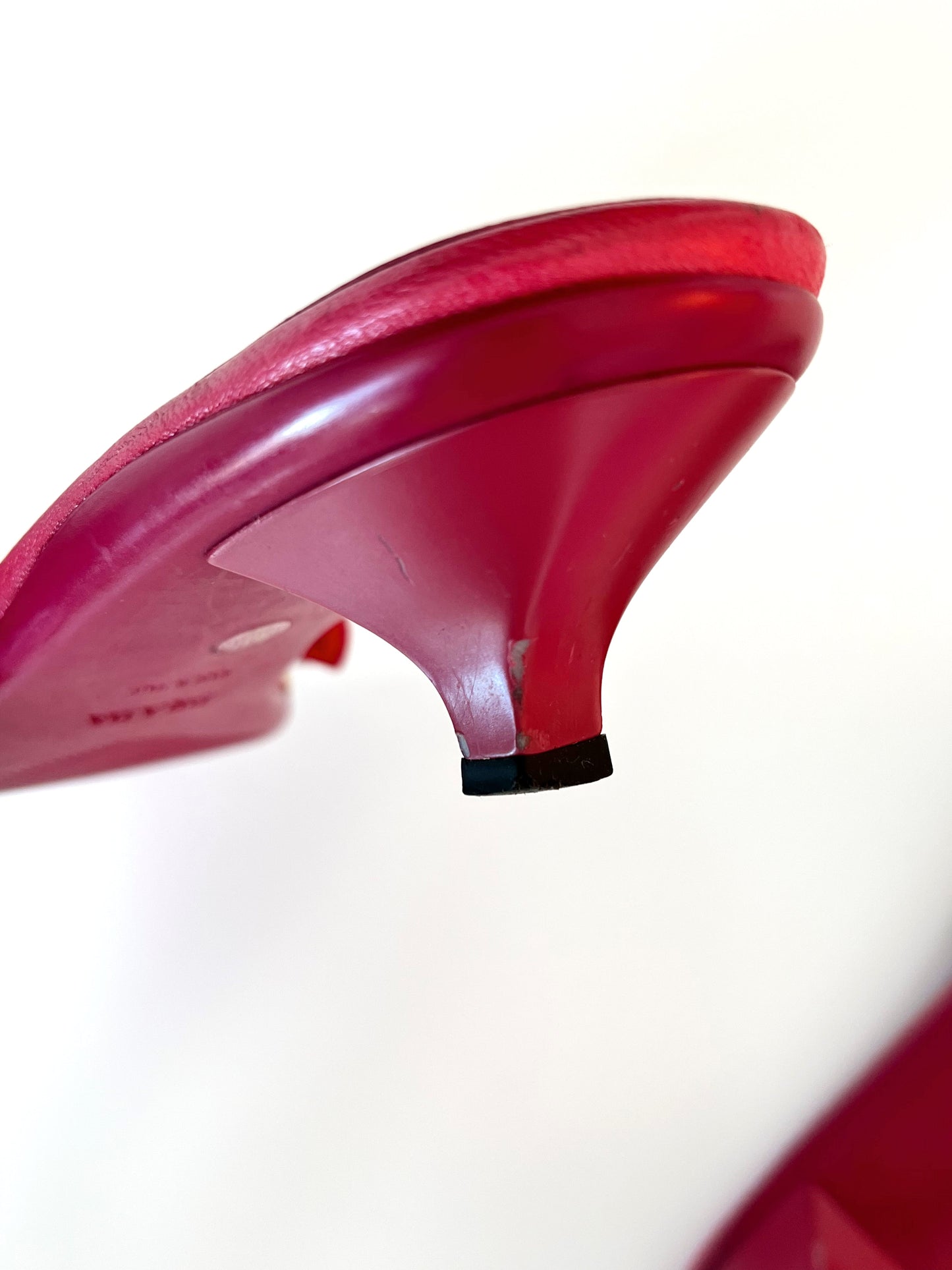 Red Prada Kitten Heel Mules (SOLD)