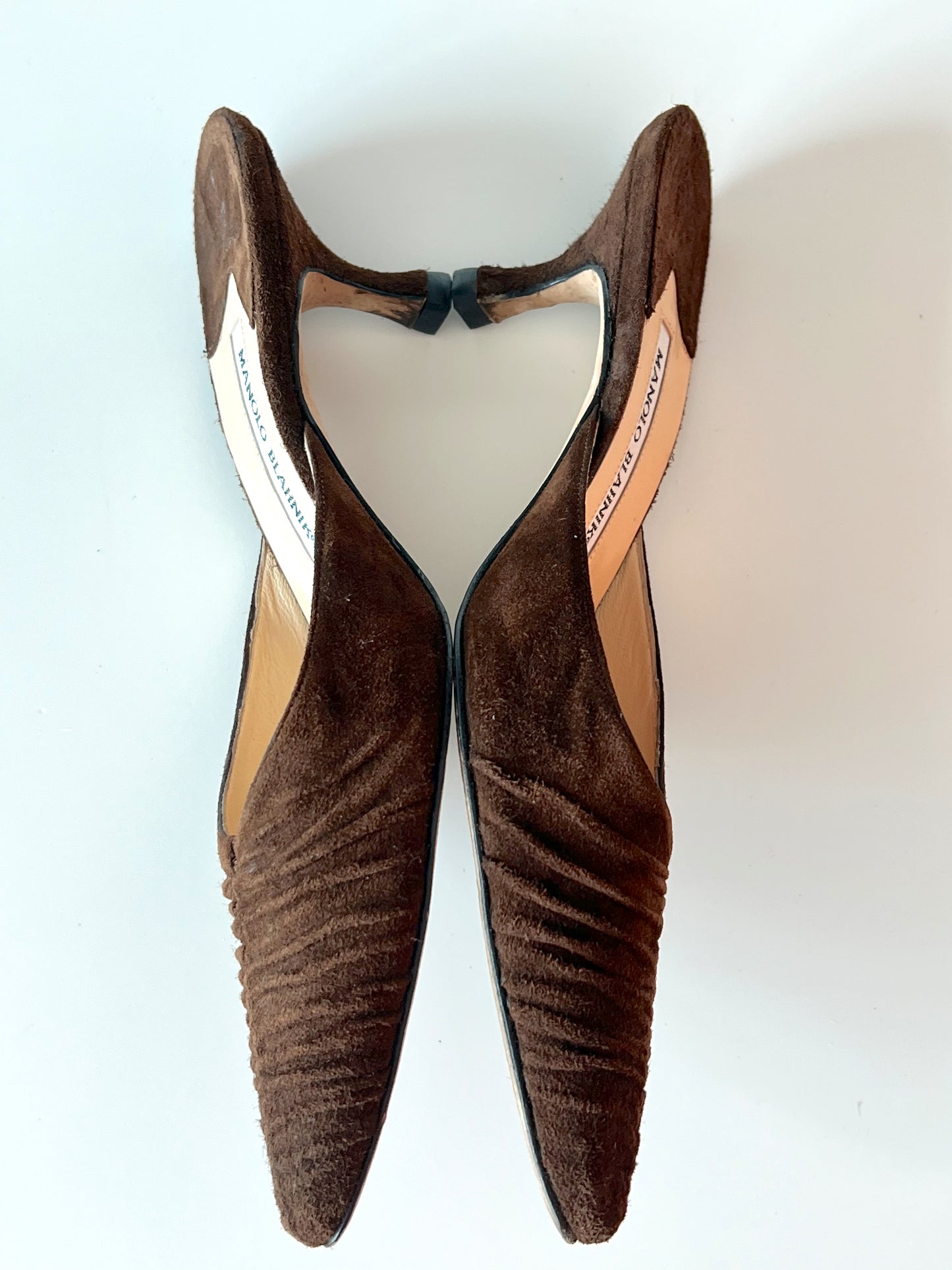 Chocolate Brown Manolo Blahnik Kitten Heels (38) (SOLD)