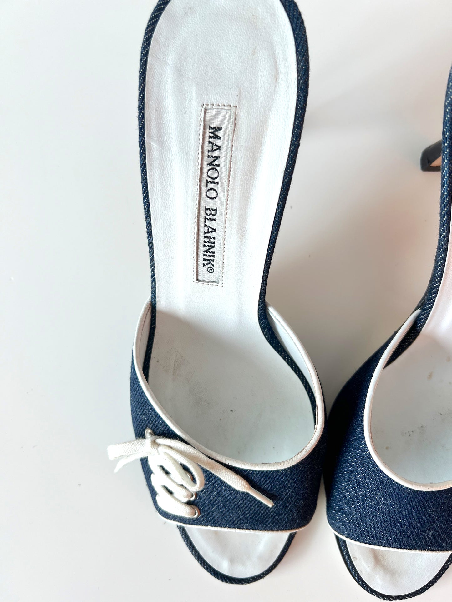 Denim Manolo Blahnik Heels (38) (SOLD)
