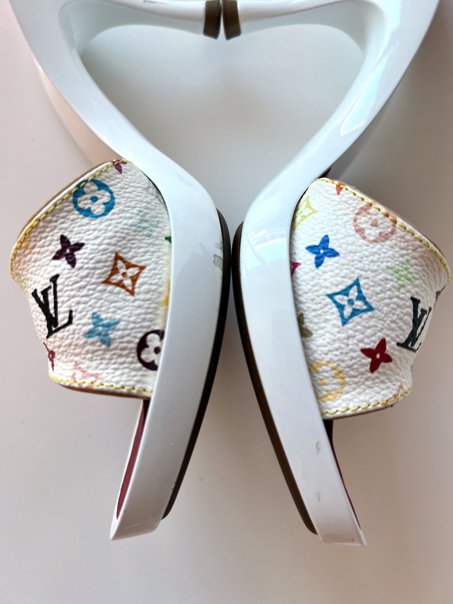 Louis Vuitton Multi-Color Mules (35)