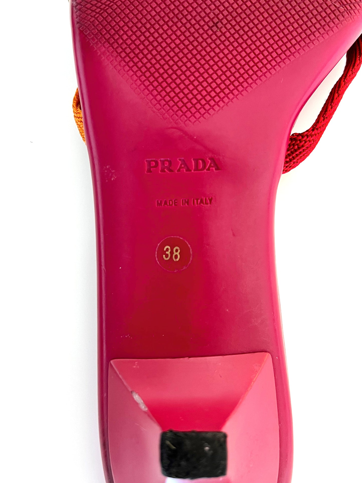 Red Prada Kitten Heel Mules (SOLD)