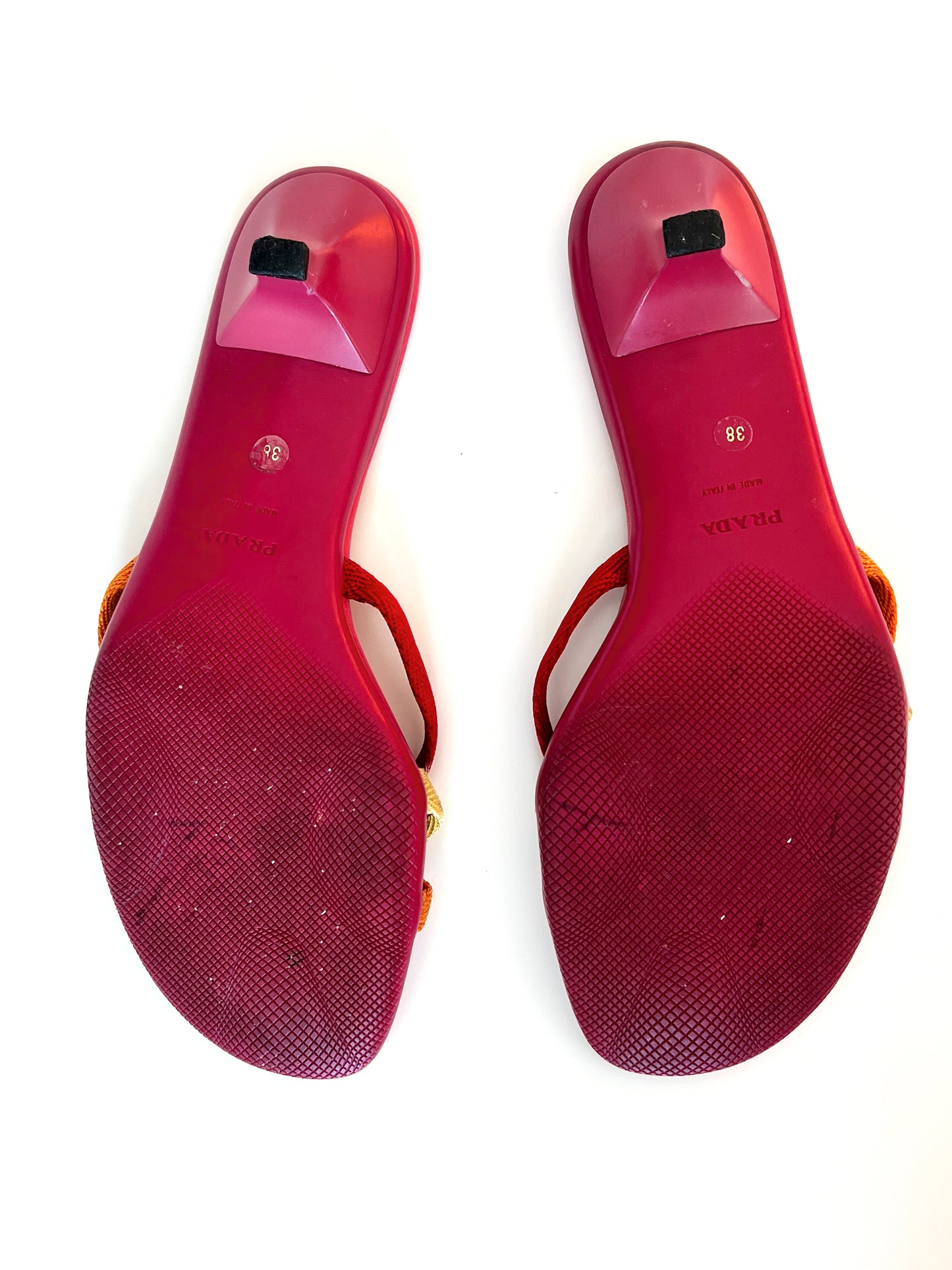 Red Prada Kitten Heel Mules (SOLD)