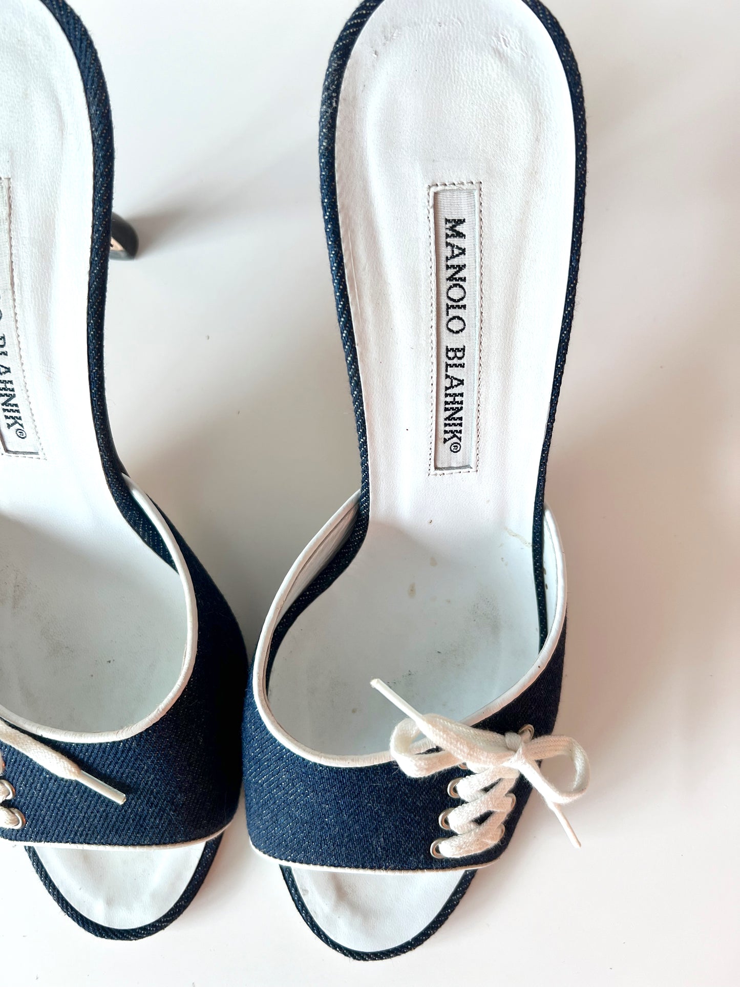 Denim Manolo Blahnik Heels (38) (SOLD)
