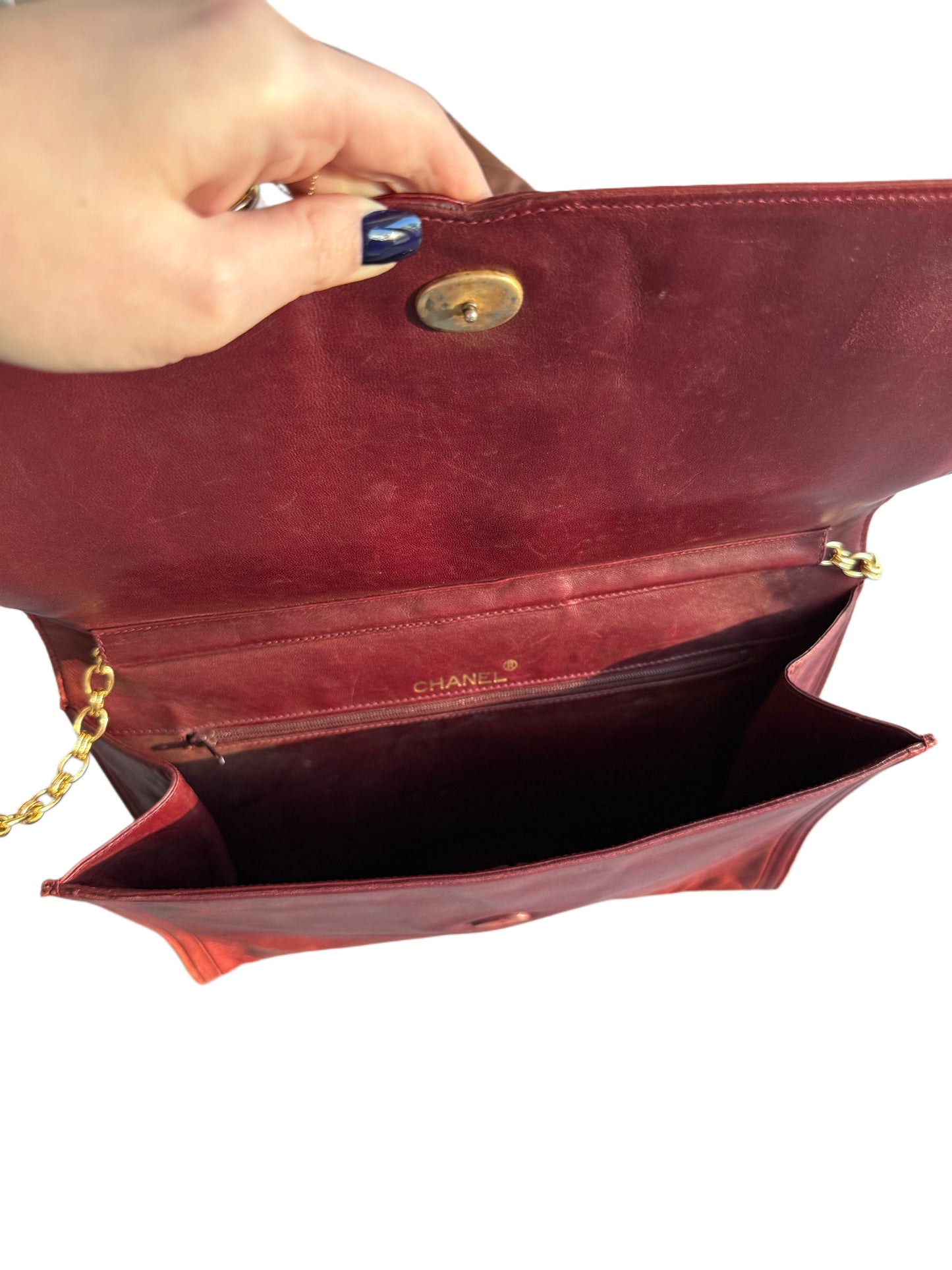 Red Chanel Bag/Clutch