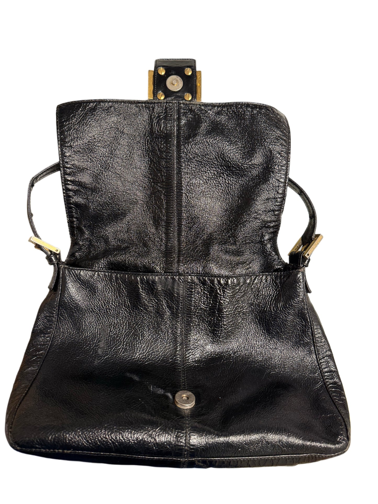 Black Fendi Mama Baguette