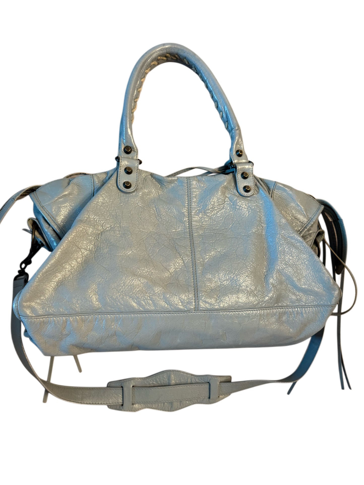 Light Blue Balenciaga City Bag