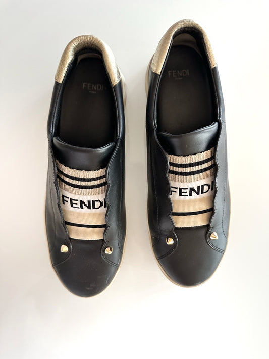 Fendi Logo Sneakers (37.5 EU)