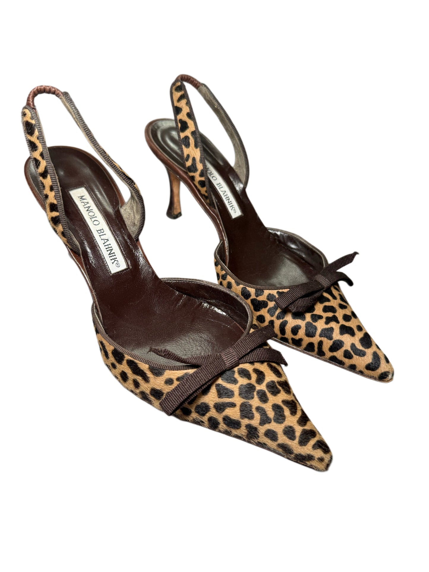 Ponyhair Manolo Blahnik Kitten Heels (38)