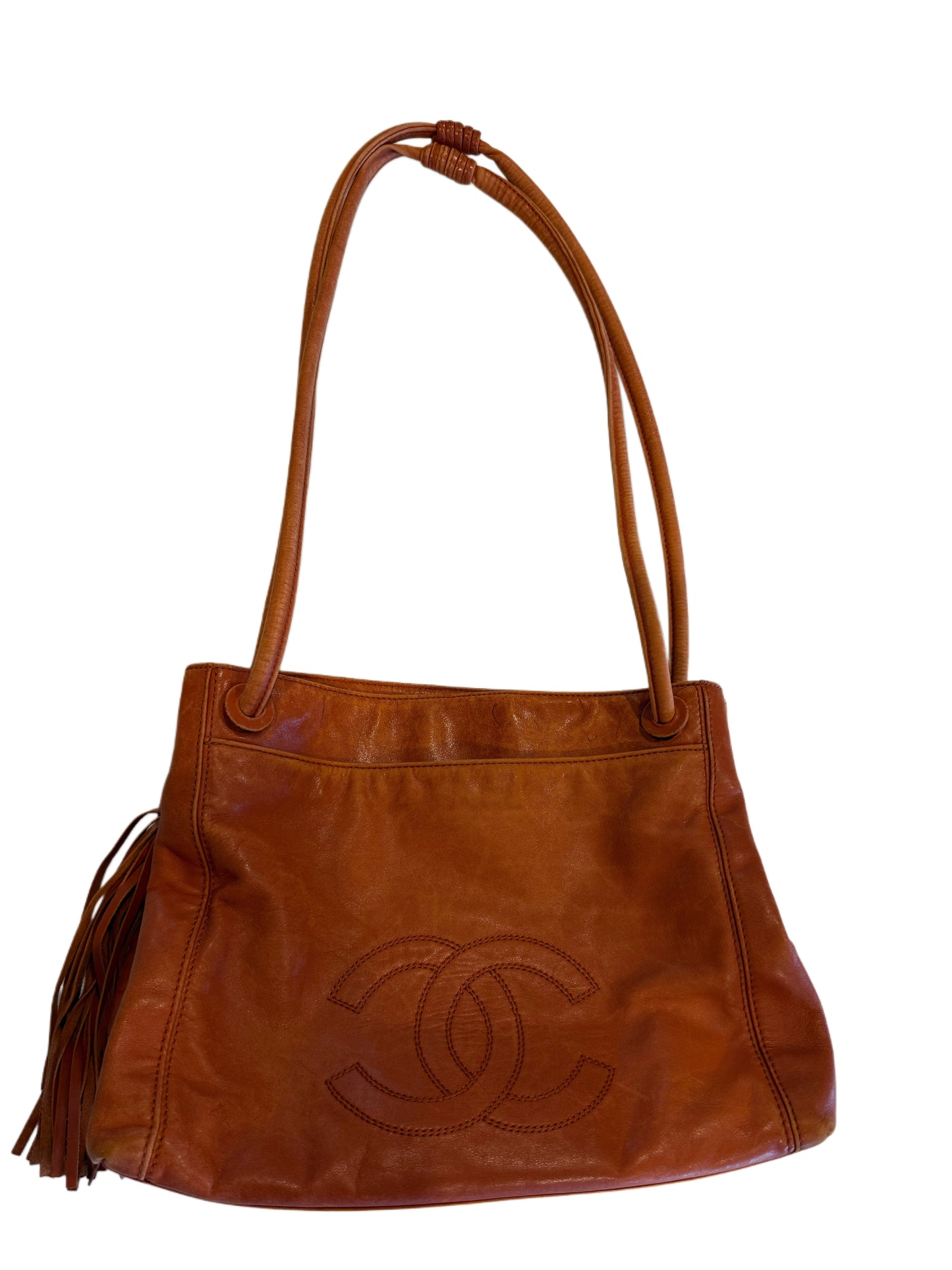 1998 Leather Chanel Tote Bag
