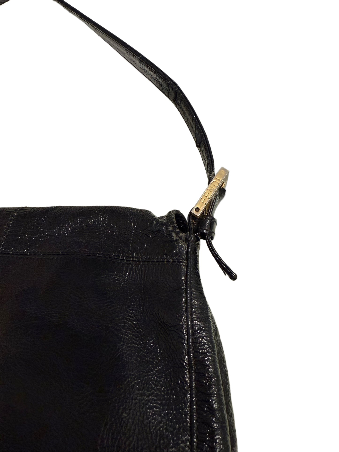 Black Fendi Mama Baguette