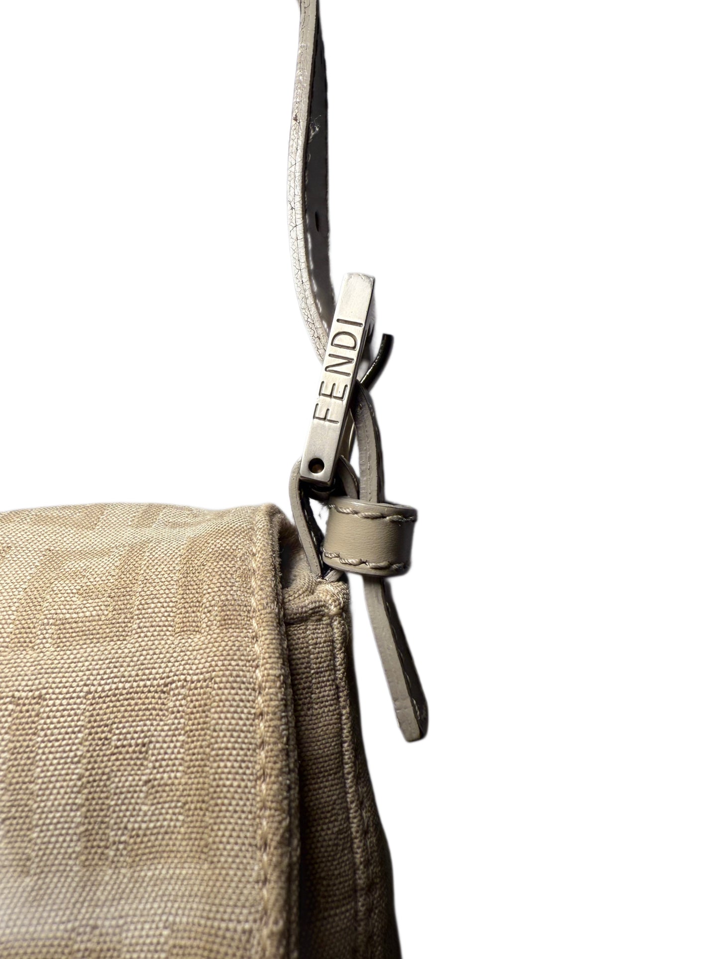 Tan Monogram Fendi Baguette