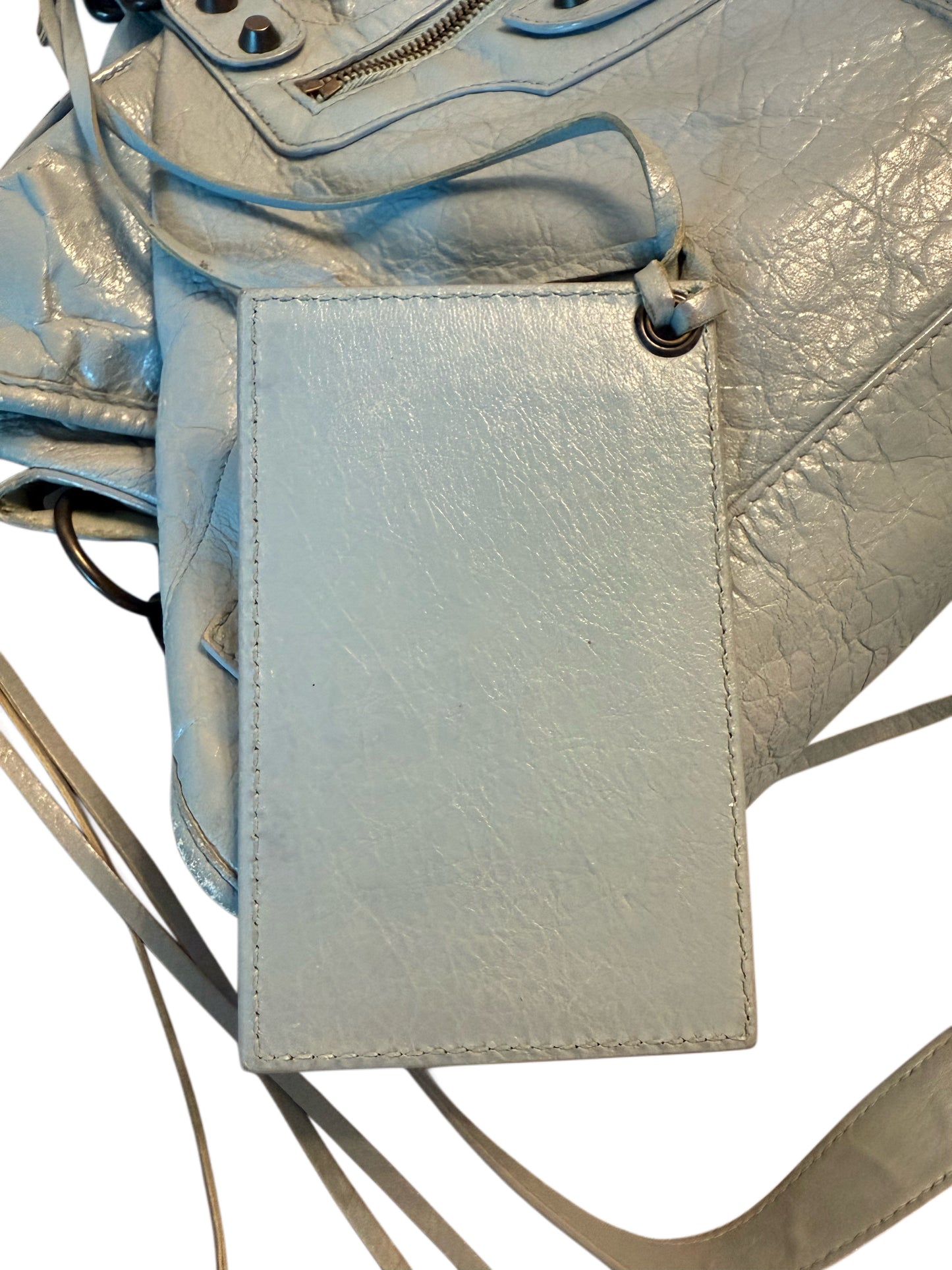 Light Blue Balenciaga City Bag