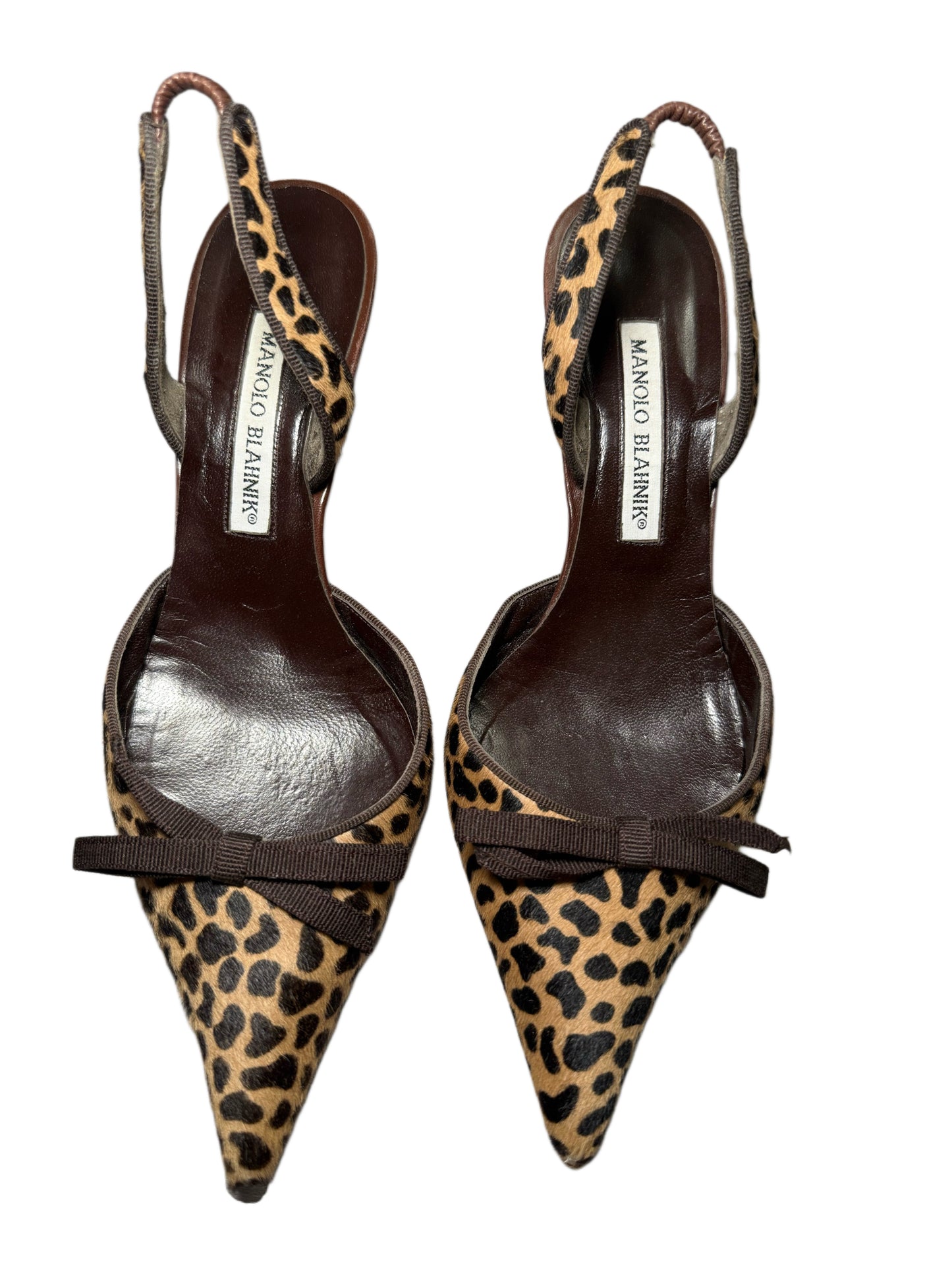 Ponyhair Manolo Blahnik Kitten Heels (38)