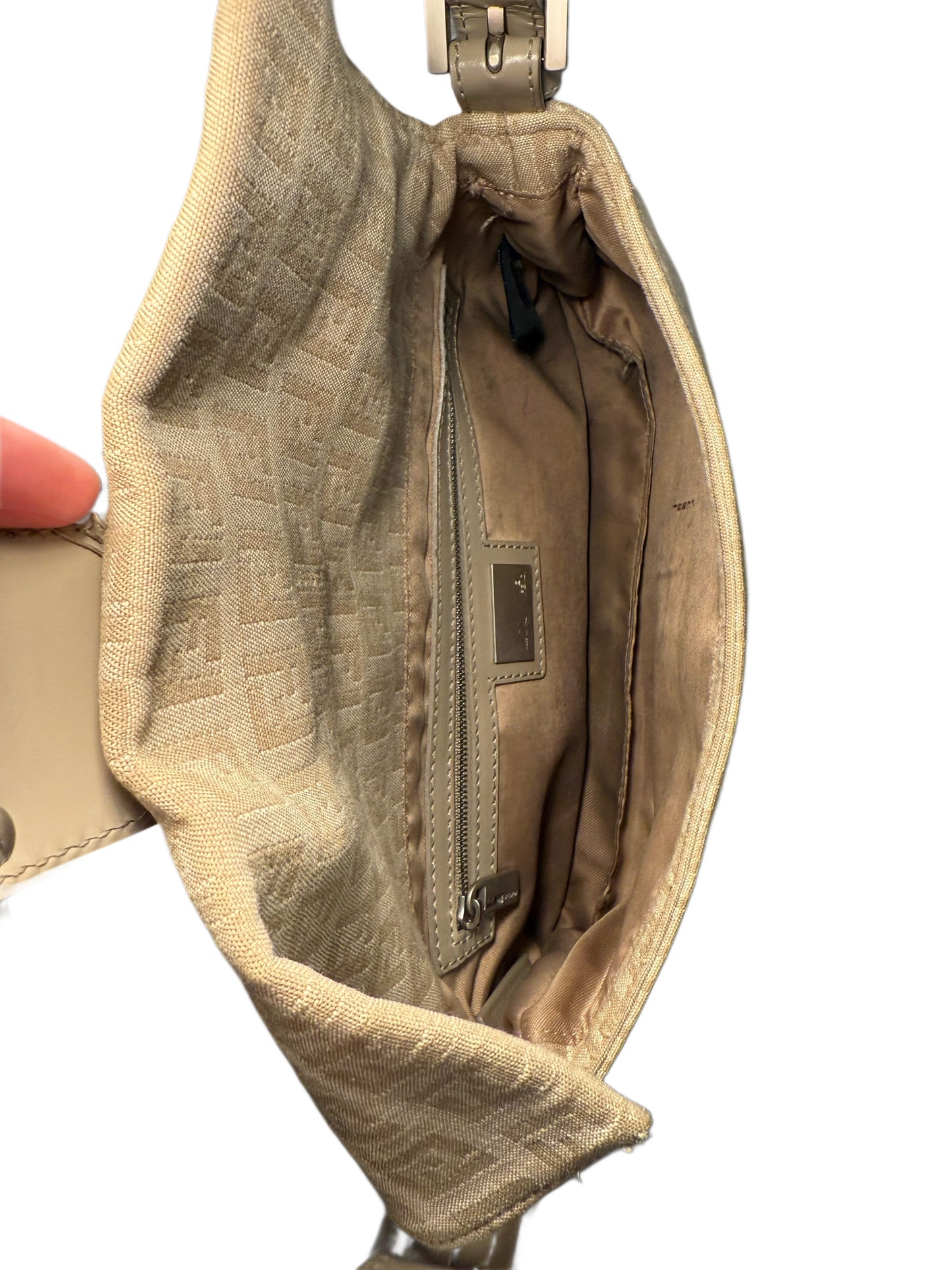 Tan Monogram Fendi Baguette