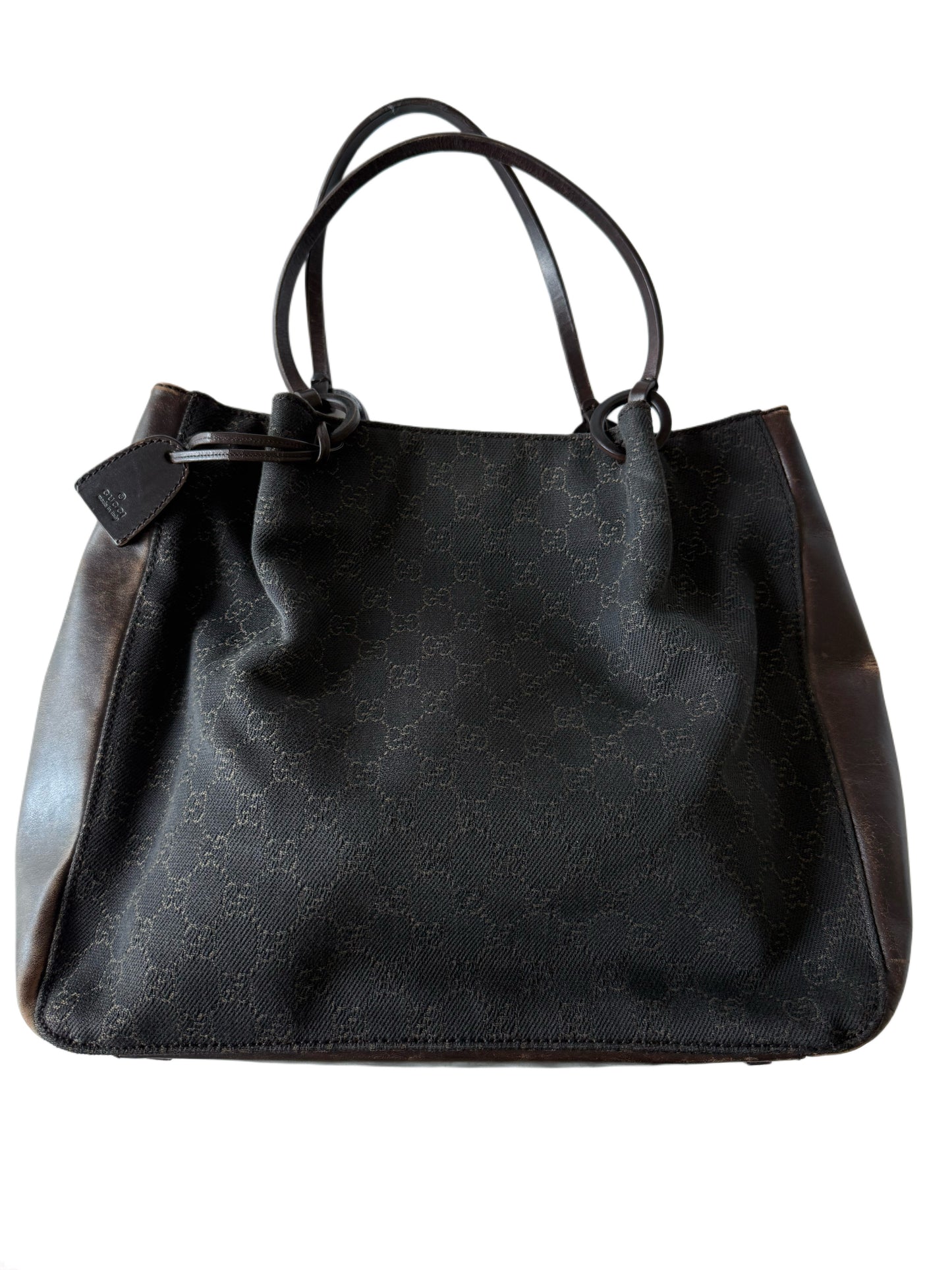 Chocolate Brown Gucci Tote