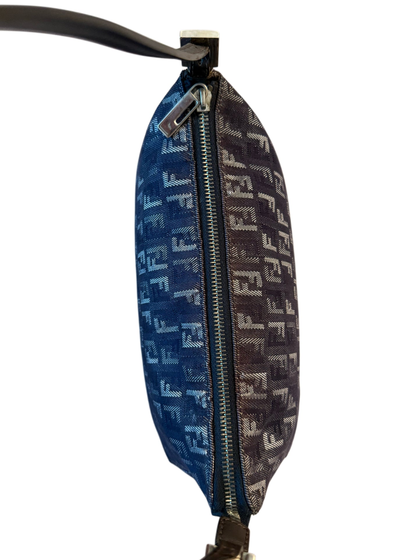 Denim Fendi Monogram Shoulder Bag