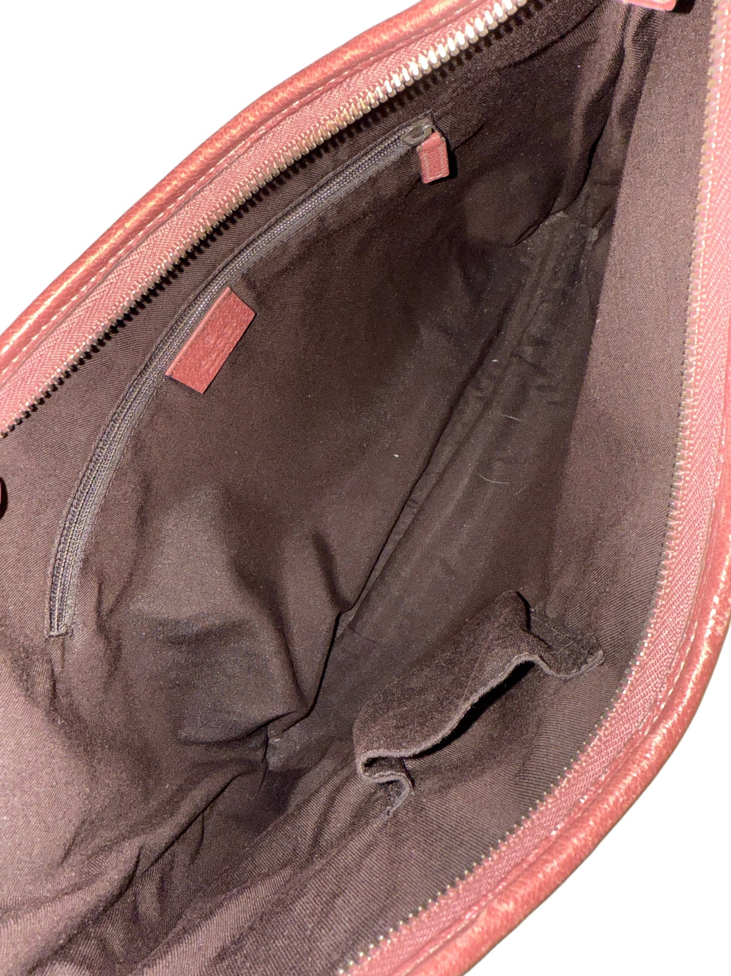 Red Suede Gucci Tote