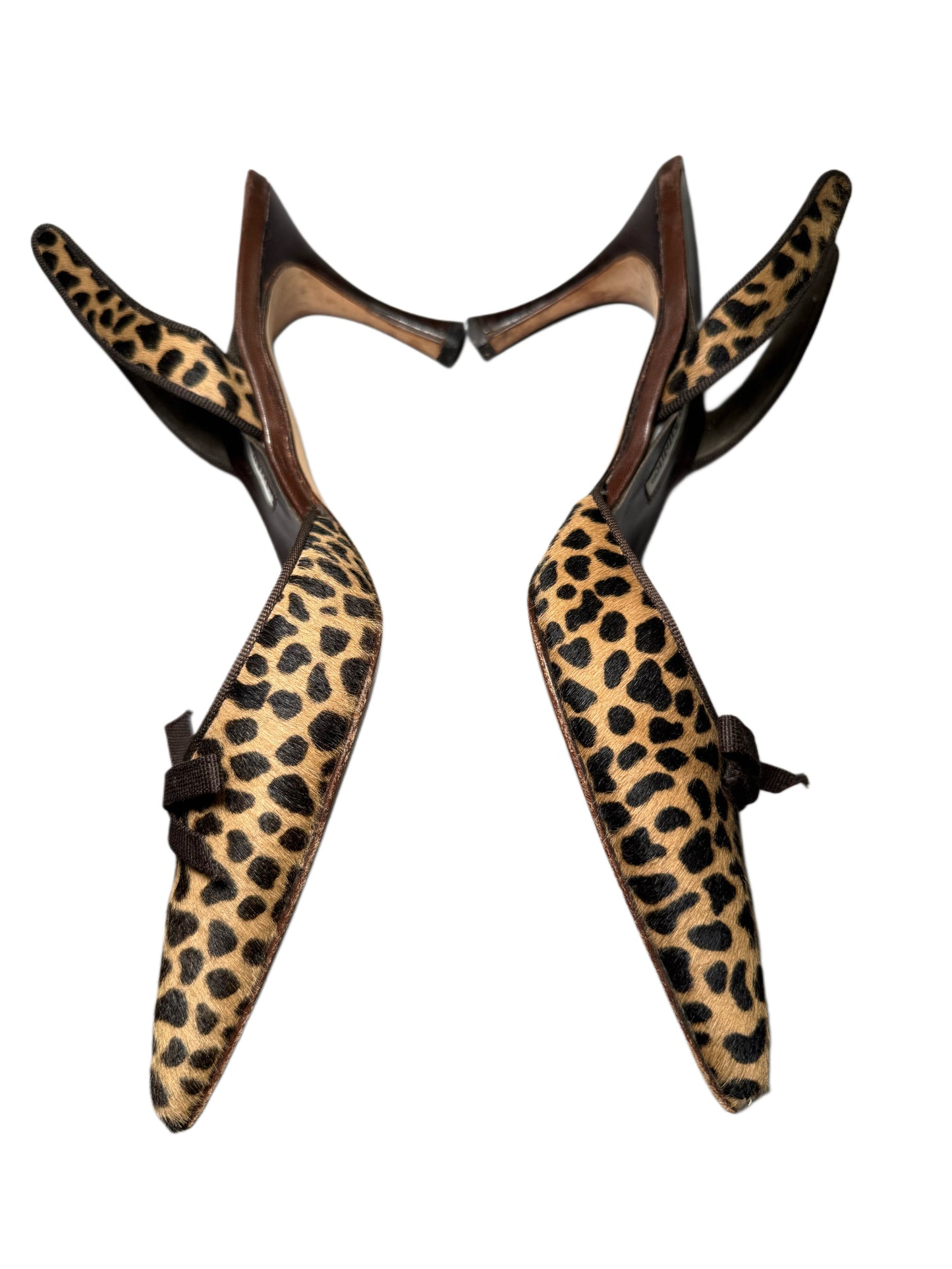 Ponyhair Manolo Blahnik Kitten Heels (38)