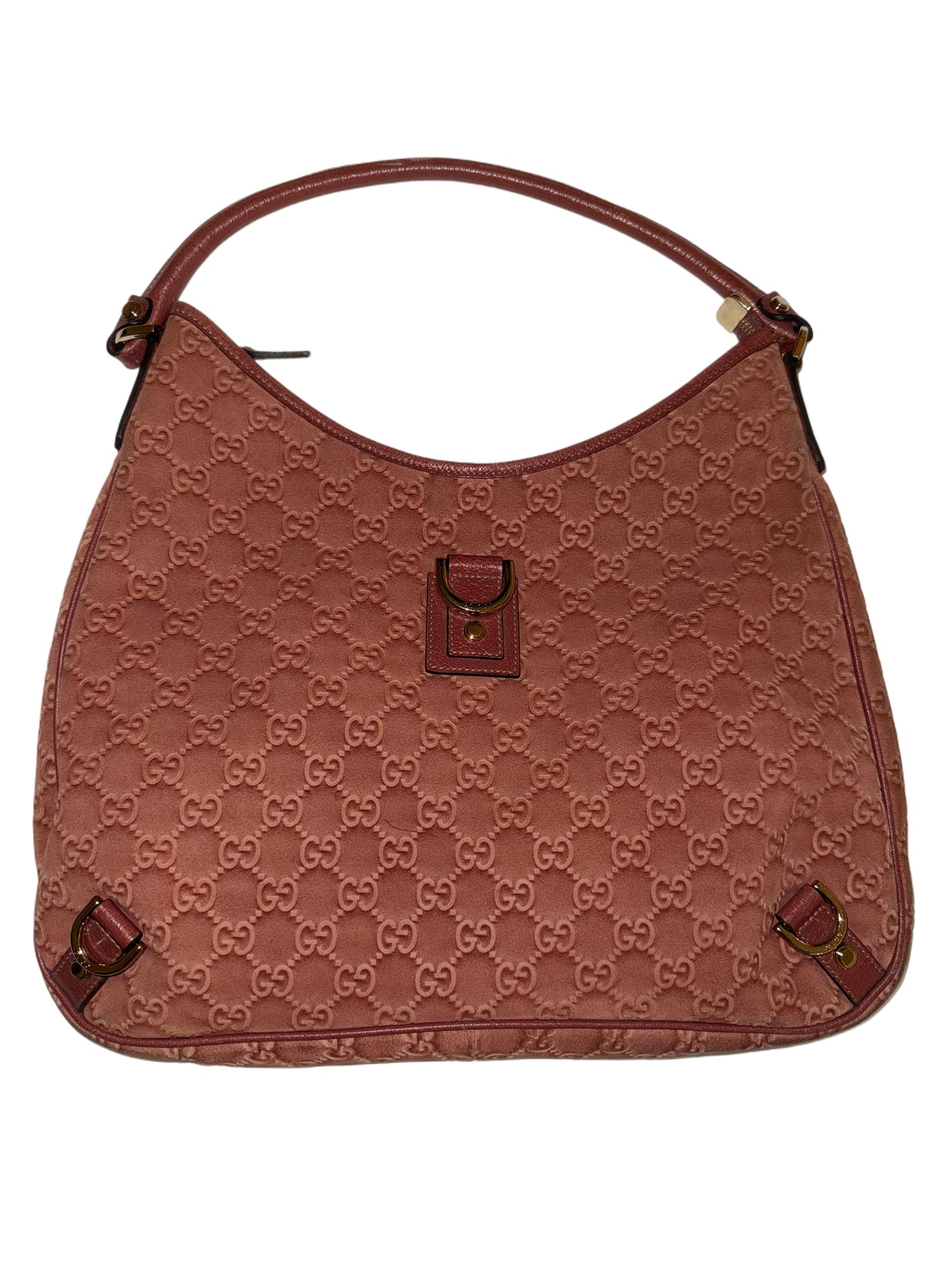 Red Suede Gucci Tote