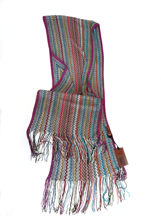 Multi-Colored Missoni Fringe Wrap/Scarf