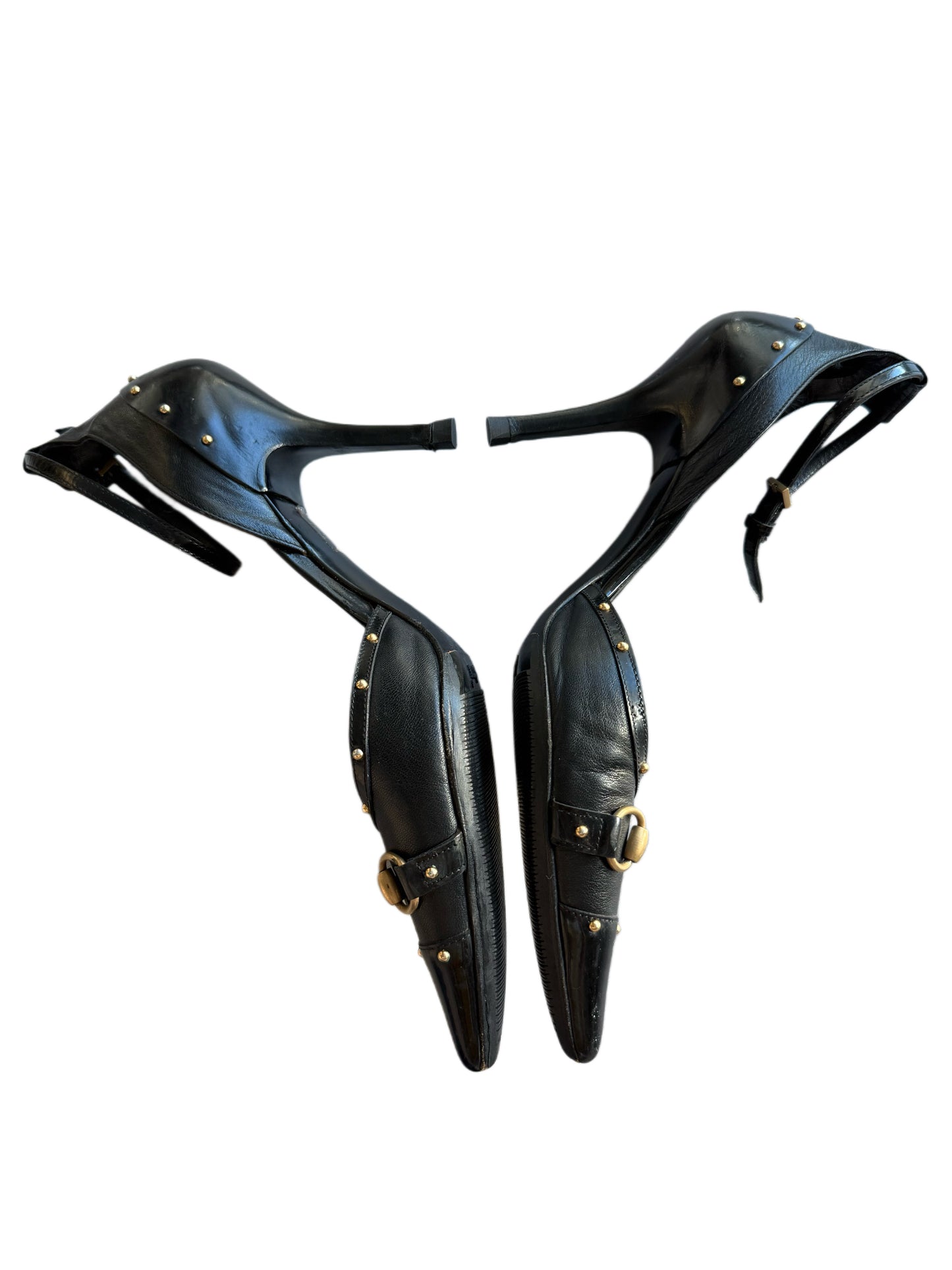 Black Gucci Horsebit Heels (36C EU)