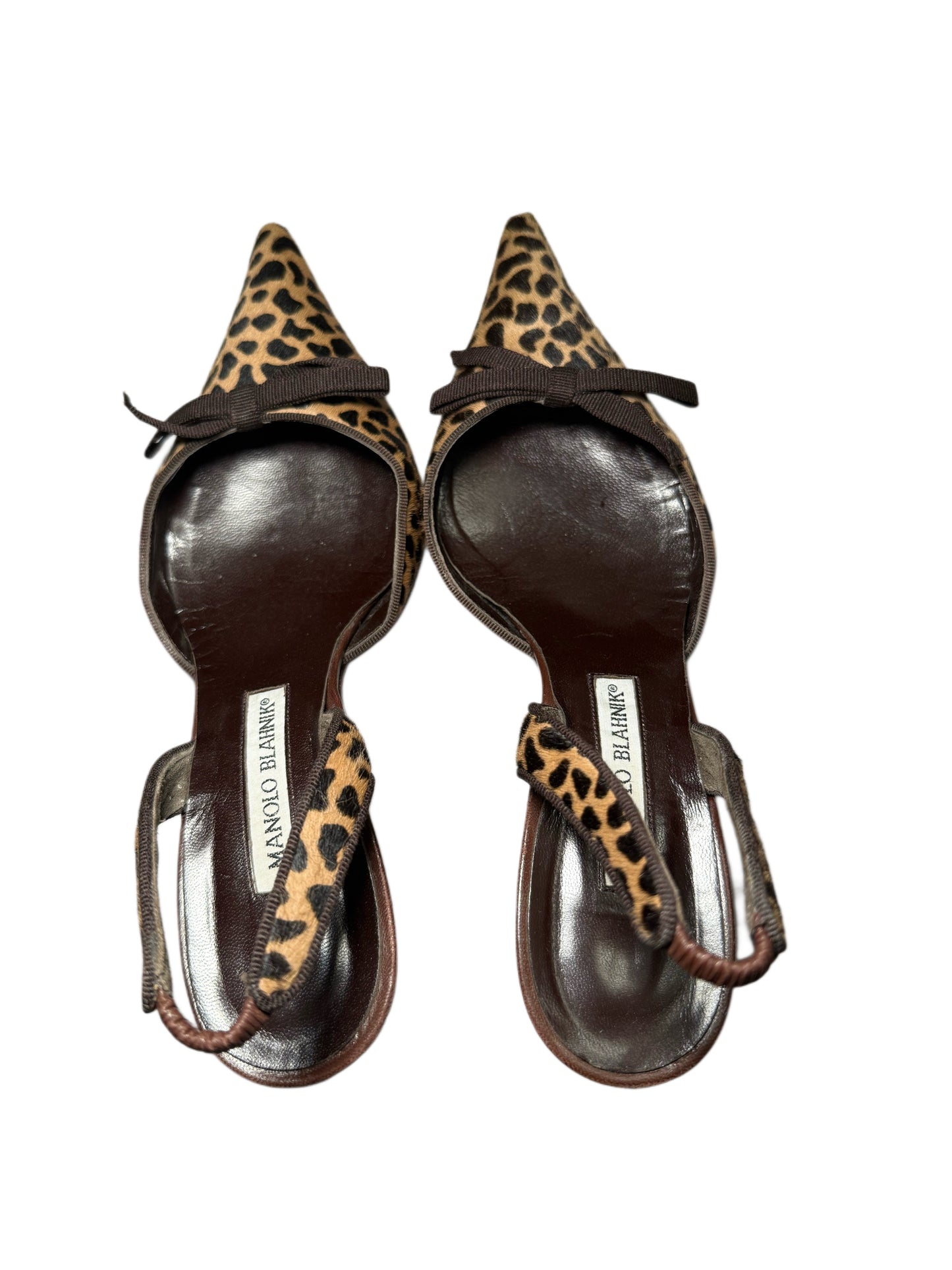 Ponyhair Manolo Blahnik Kitten Heels (38)