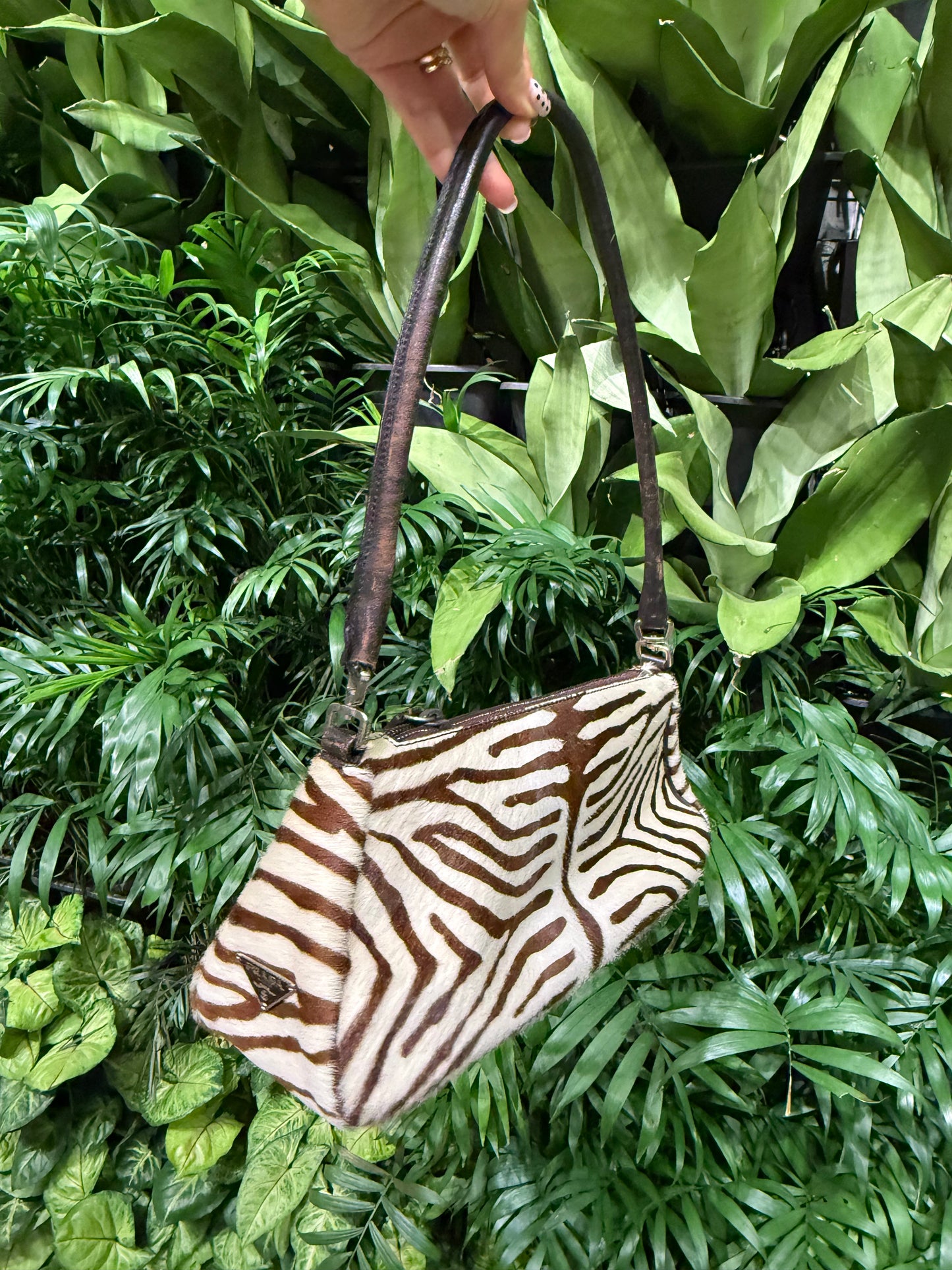 Zebra Prada Shoulder Bag