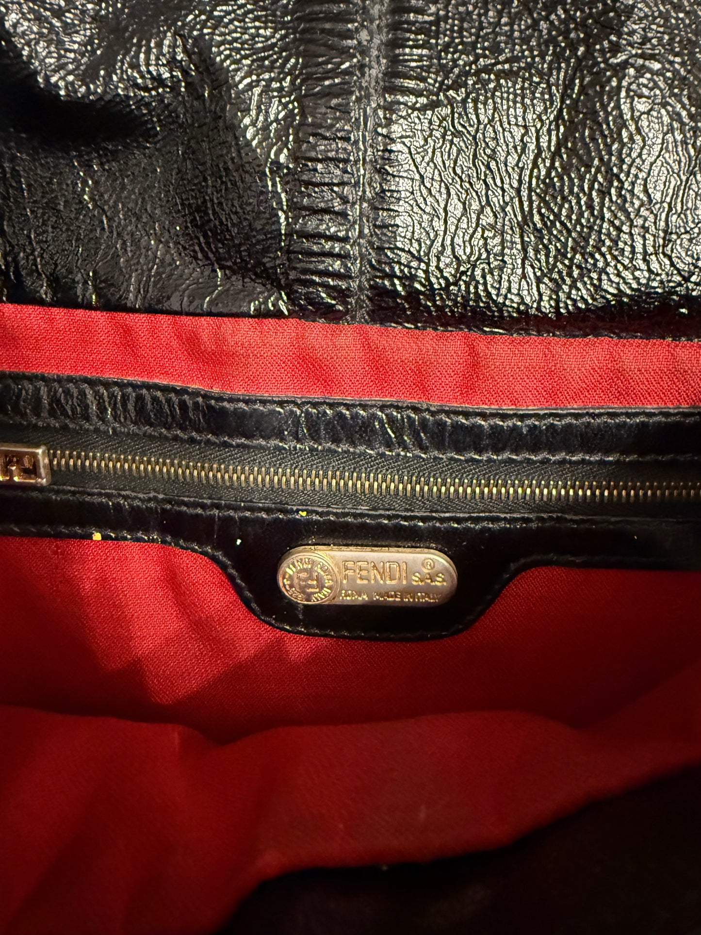 Black Fendi Mama Baguette