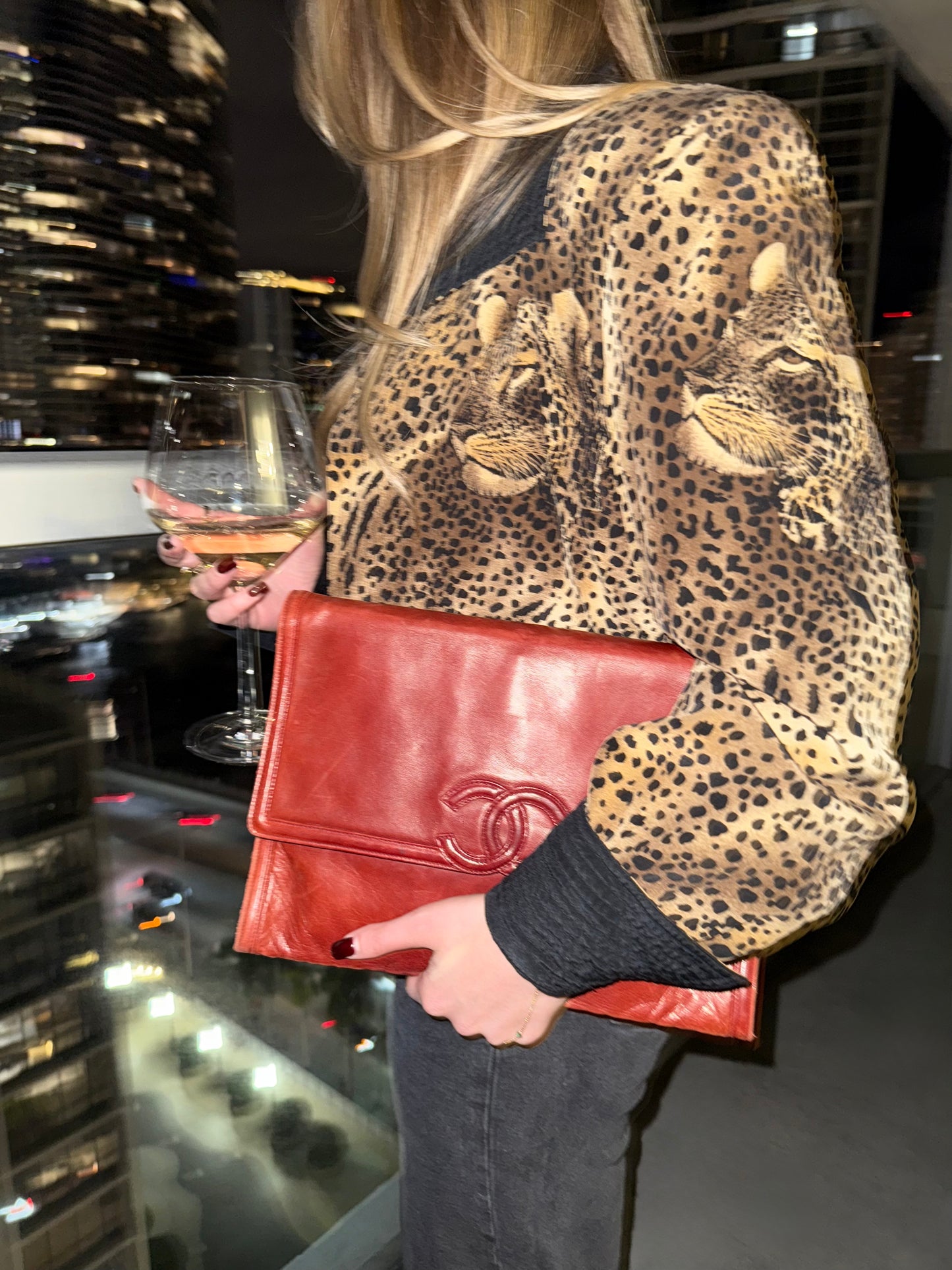 Red Chanel Bag/Clutch