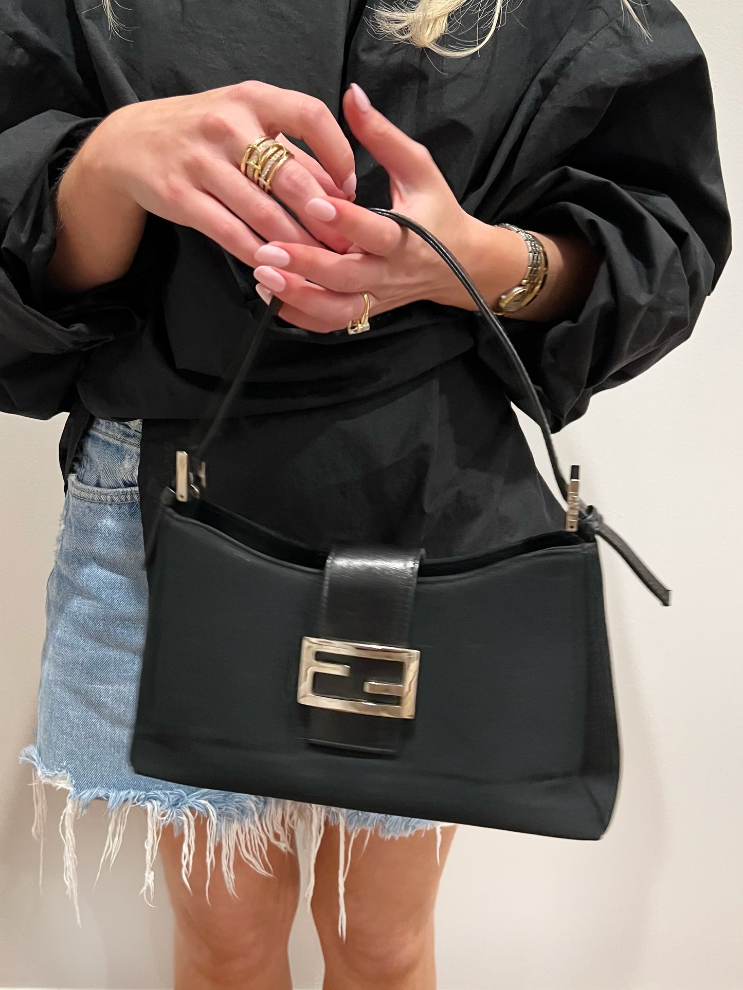 Black Fendi Structured Bag (SOLD)