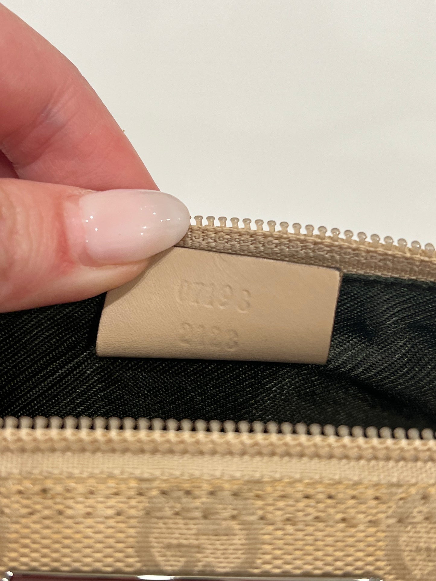 Tan Gucci Monogram Shoulder Bag