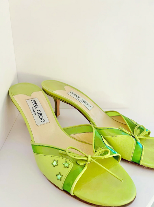 Green Jimmy Choo Mules (SOLD)