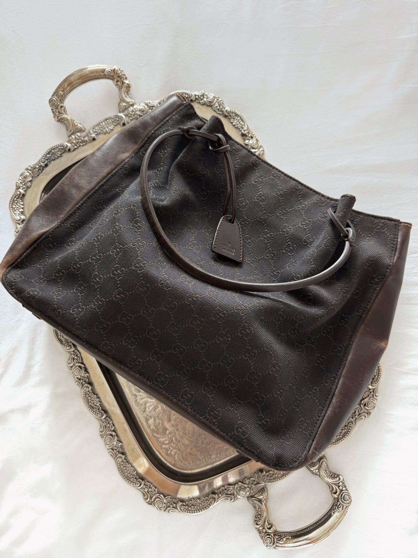 Chocolate Brown Gucci Tote