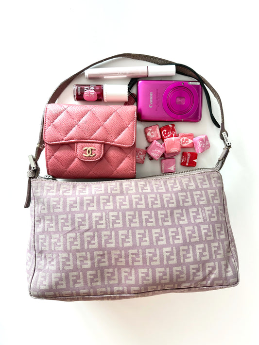 Pink Fendi Shoulder Bag