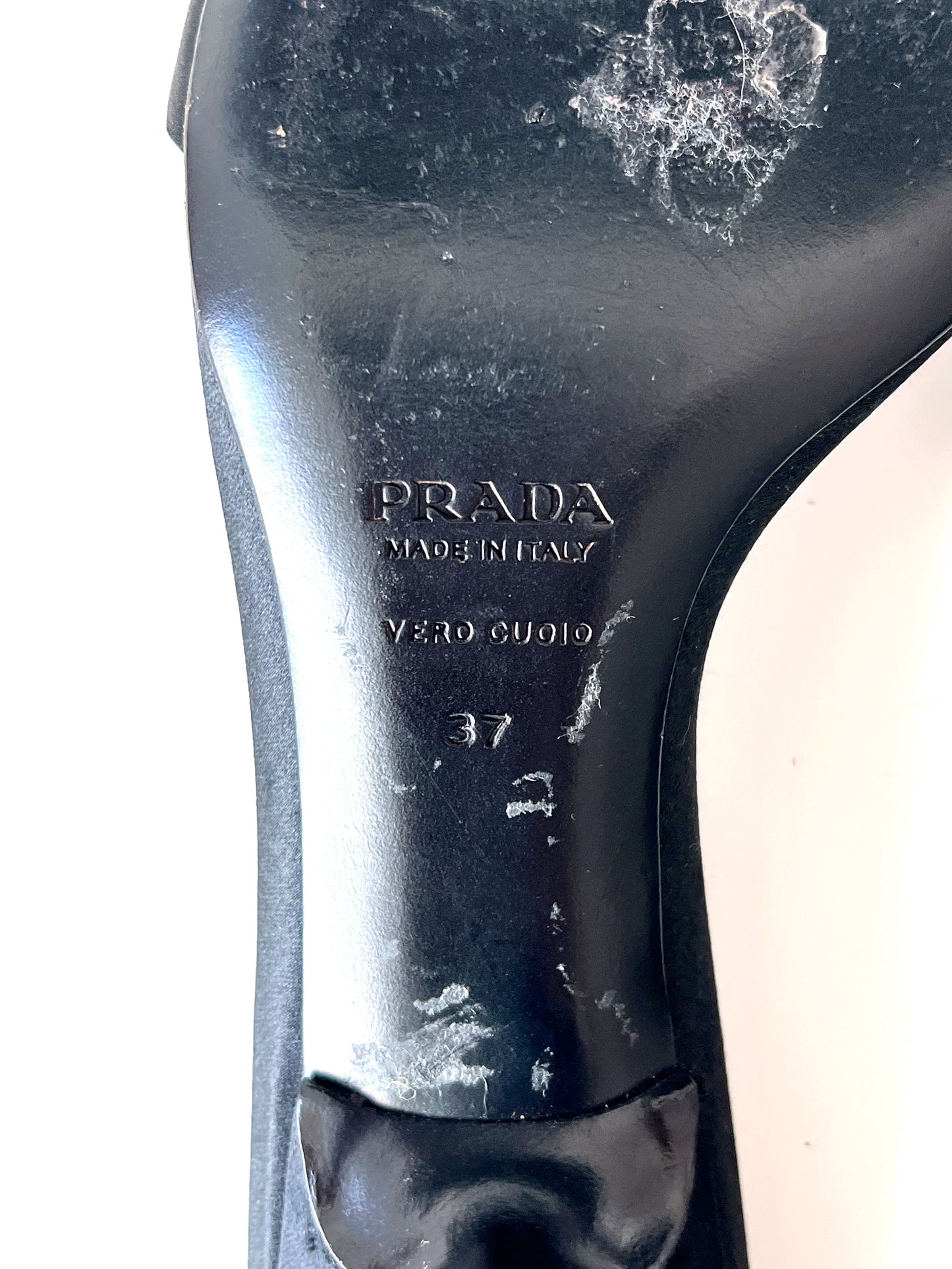 Black Prada Kitten Heel Mules (SOLD)