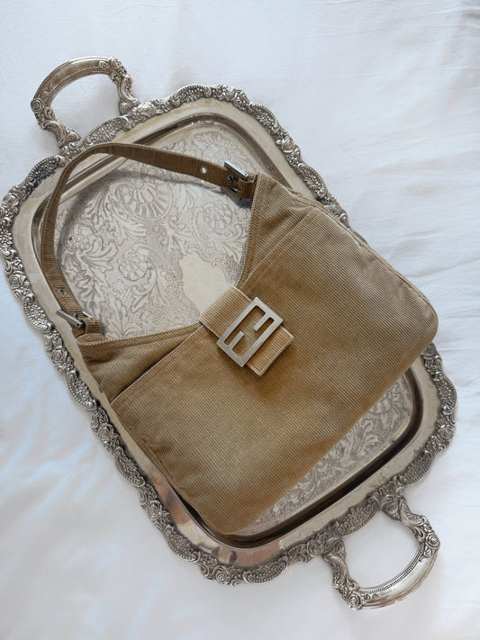Corduroy Fendi Mamma Bucket Bag