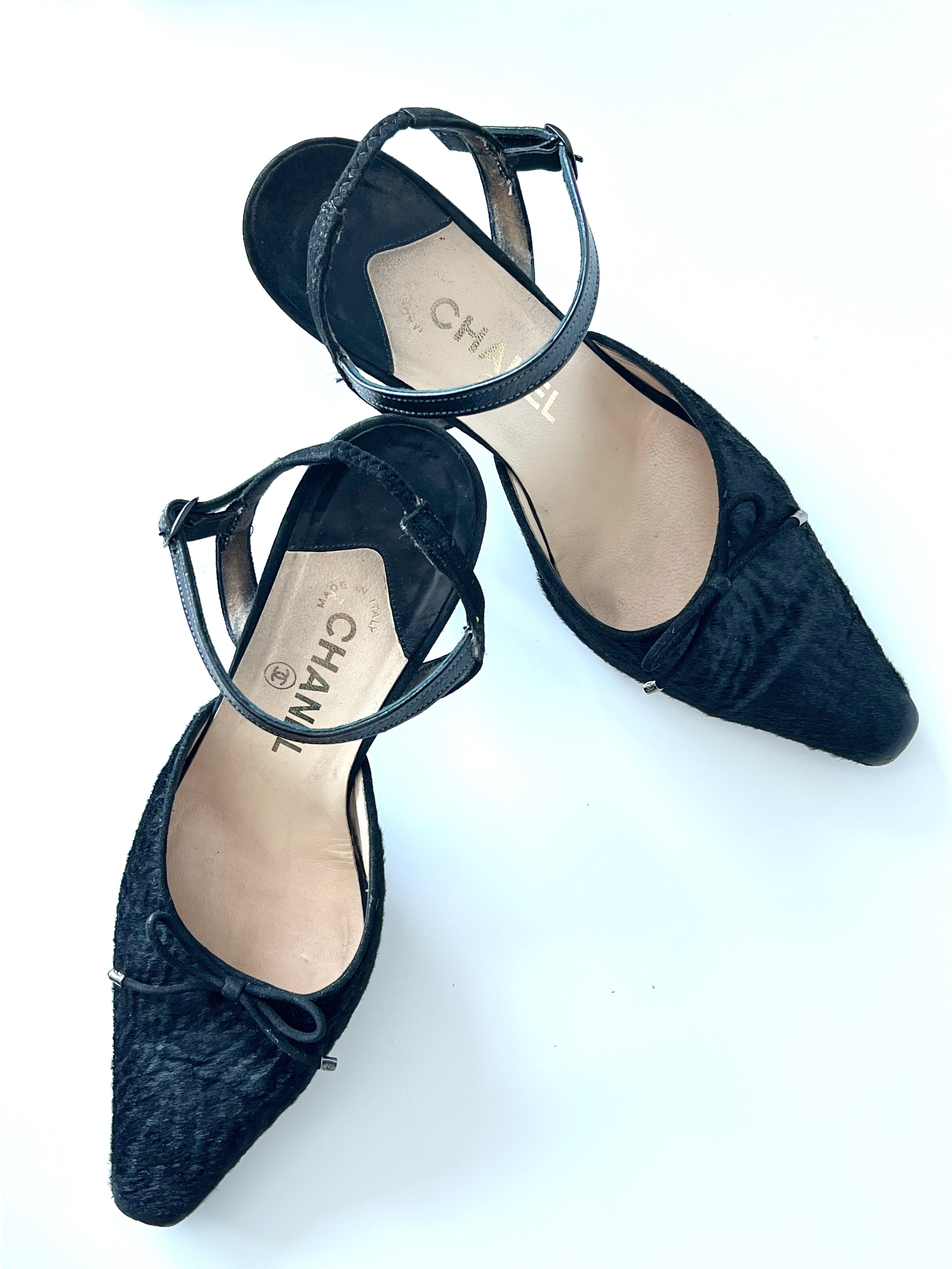 Chanel Ponyhair Slingback Kitten Heels (SOLD)