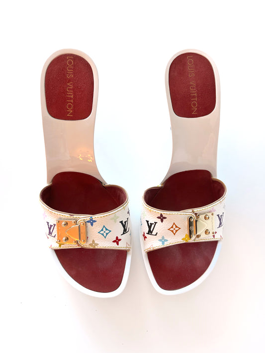 Louis Vuitton Multi-Color Mules (35)